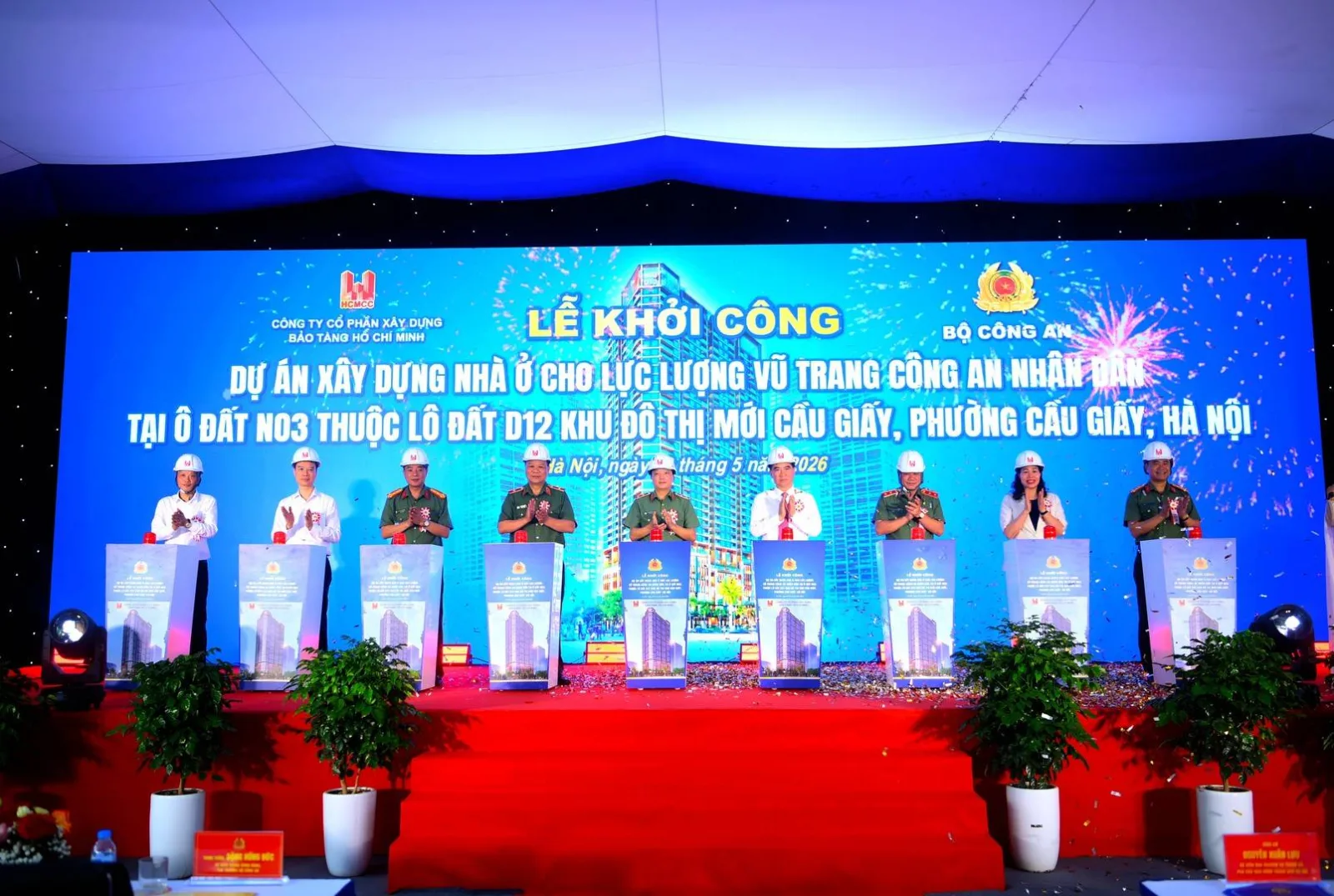 Khởi công dự án nhà ở xã hội cho lực lượng Công an tại Cầu Giấy